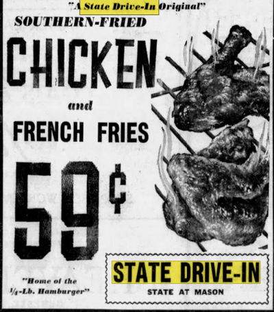 State Drive-In - April 3 1964 Ad (newer photo)